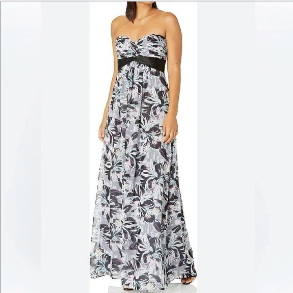 BCBG MaxAzria Kai Printed Maxi Gown
